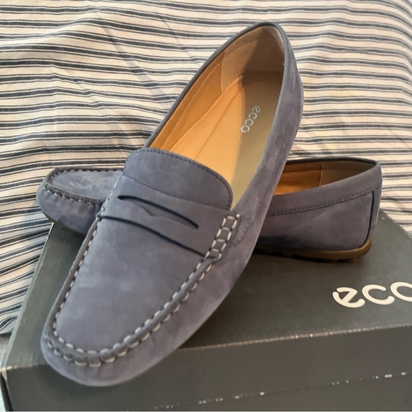 Ecco driving moc/penny loafers size 40 - Picture 1 of 4